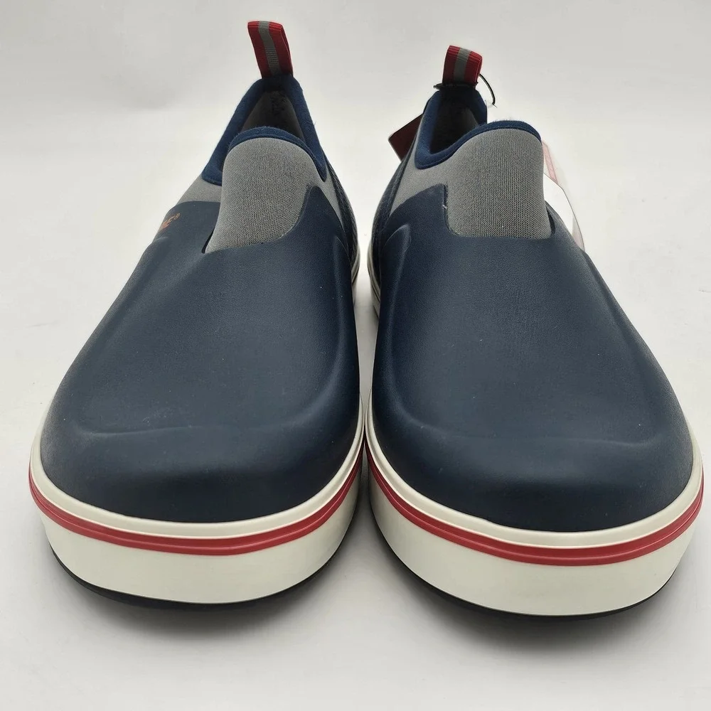 Mens Showave Slipon Deck Shoes Size 10 Blue Waterproof